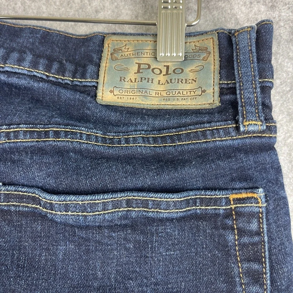 Polo Ralph Lauren Sullivan Slim Fit Jeans Mens 34x29 Dark Wash Stretch Denim